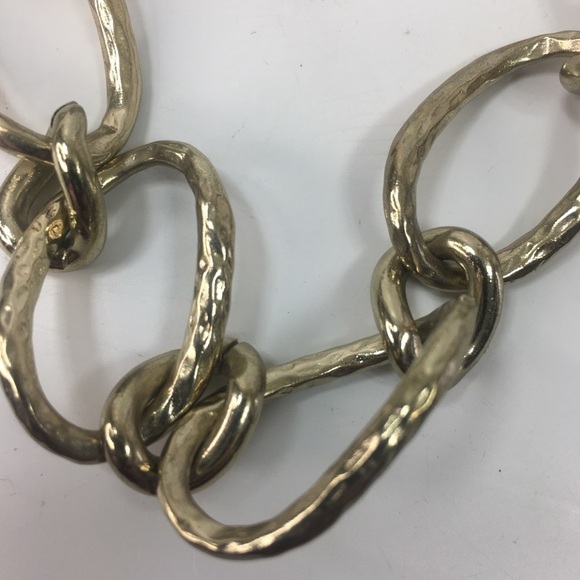 St Thomas gold tone link chain statement necklace - Picture 3 of 3